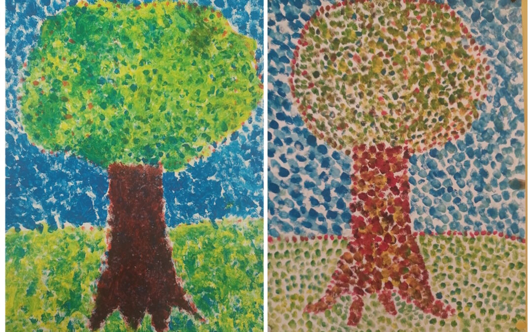 Optičko miješanje boja – Poentilizam (IV.b) / Mescolanza ottica dei colori – Puntinismo (IVb)