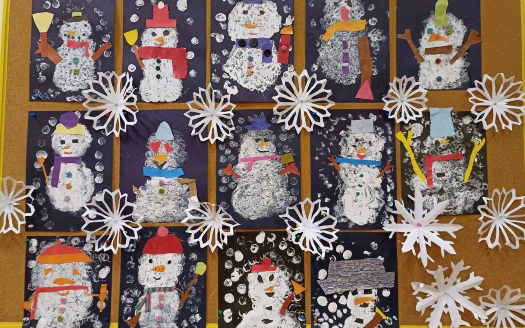 Naši veseli snjegovići (1.b)