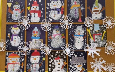 Naši veseli snjegovići (1.b)