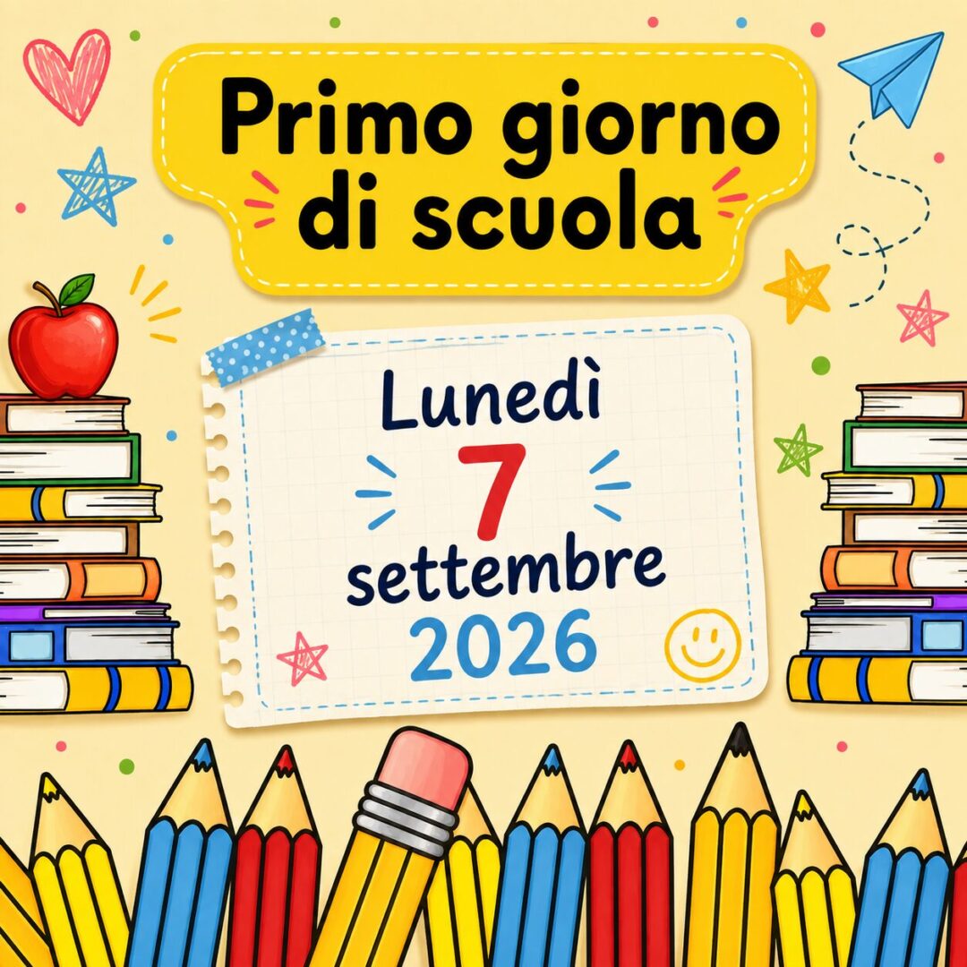 primo giorno di scuola 2026